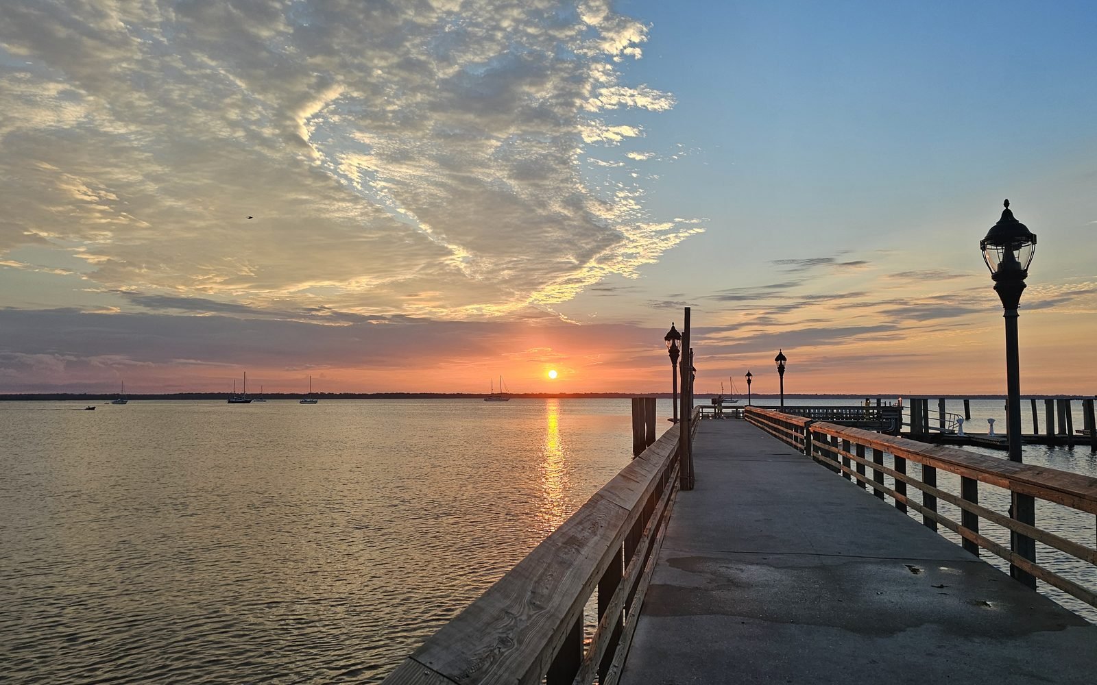 Sunrise from the Spring Park pier