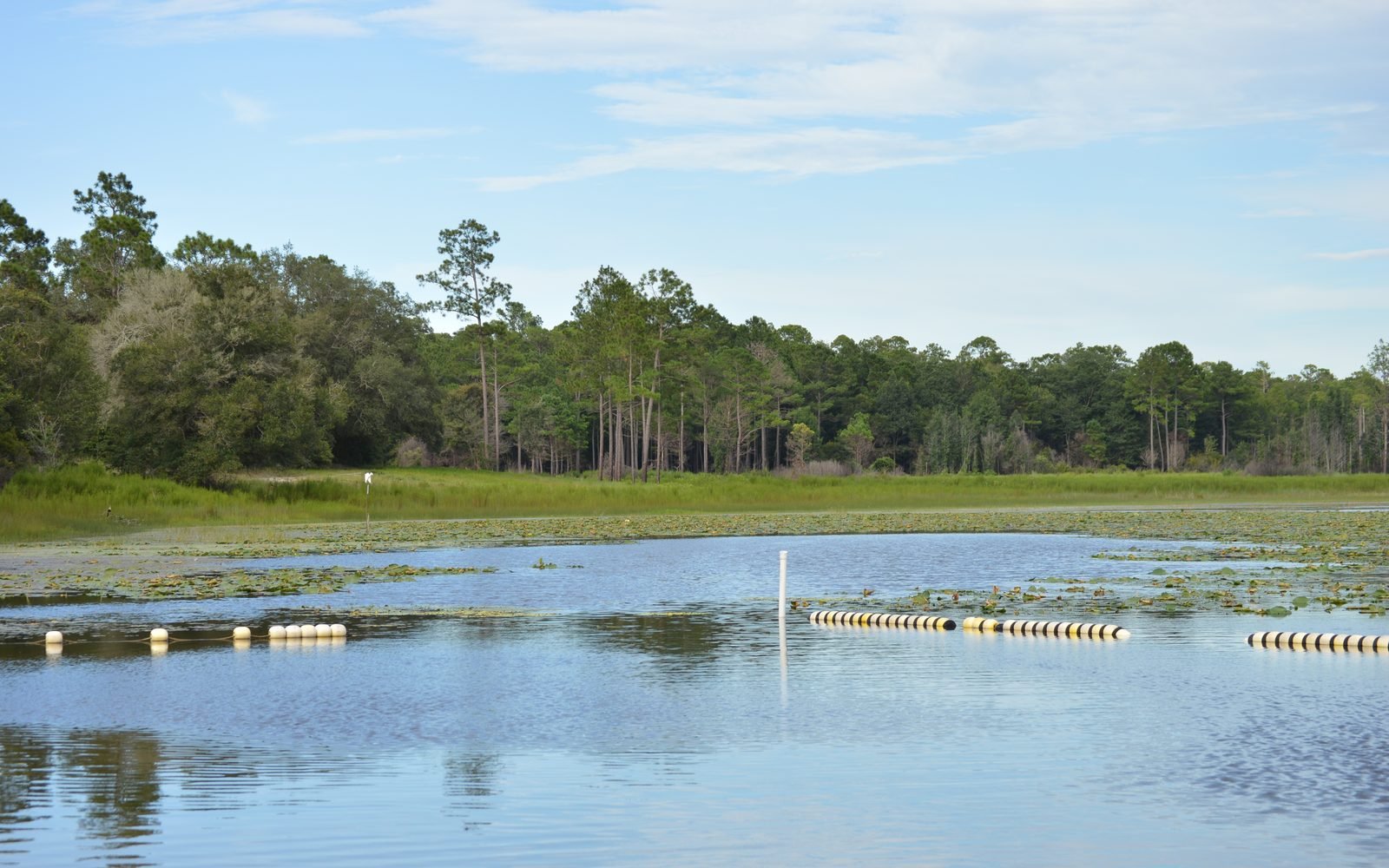One of the Keystone Heights lakes on a calm day